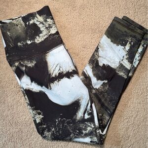 Stylish Brown and Light Blue Leggings Calia Size M